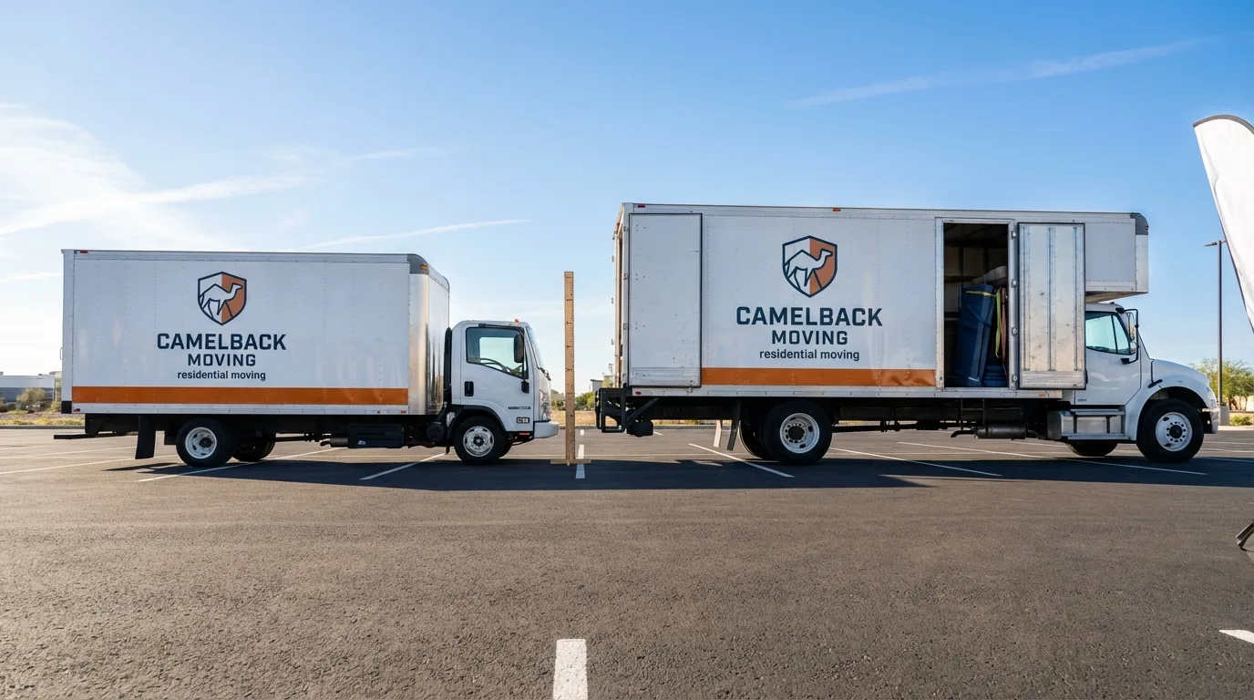 Moving truck size capacity guide in Belford
